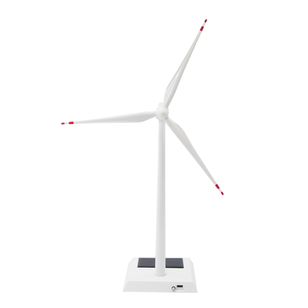 Windmill Model Business Gift Trophy Renewable Energy Desktop Metal Decoration