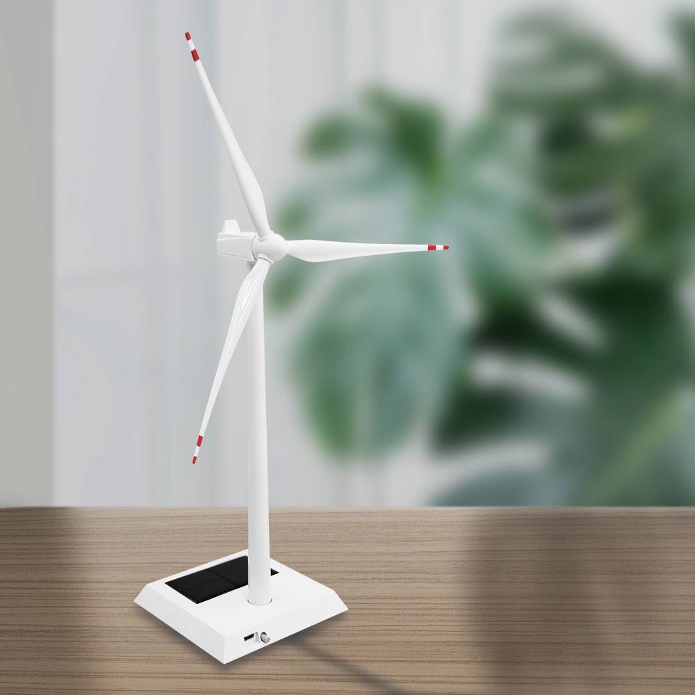 Windmill Model Business Gift Trophy Renewable Energy Desktop Metal Decoration