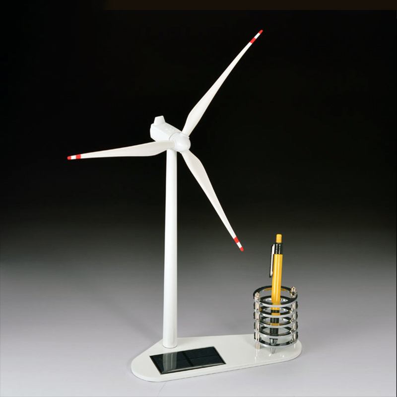Wind Turbine Model Award Plaque Business Gift Trophy Renewable Energy
