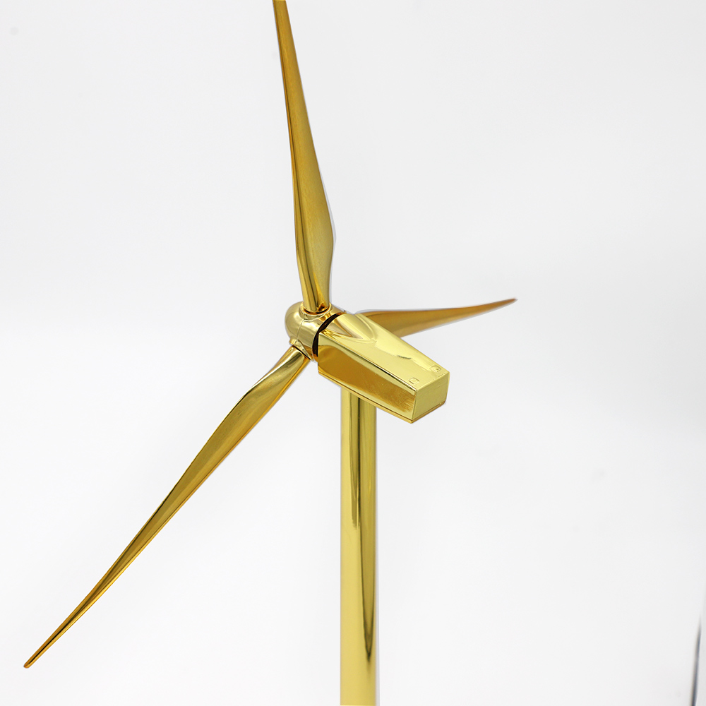Wholesale Glossy Gold Solar Windmill Wind Energy Mold Accept Logo Custom