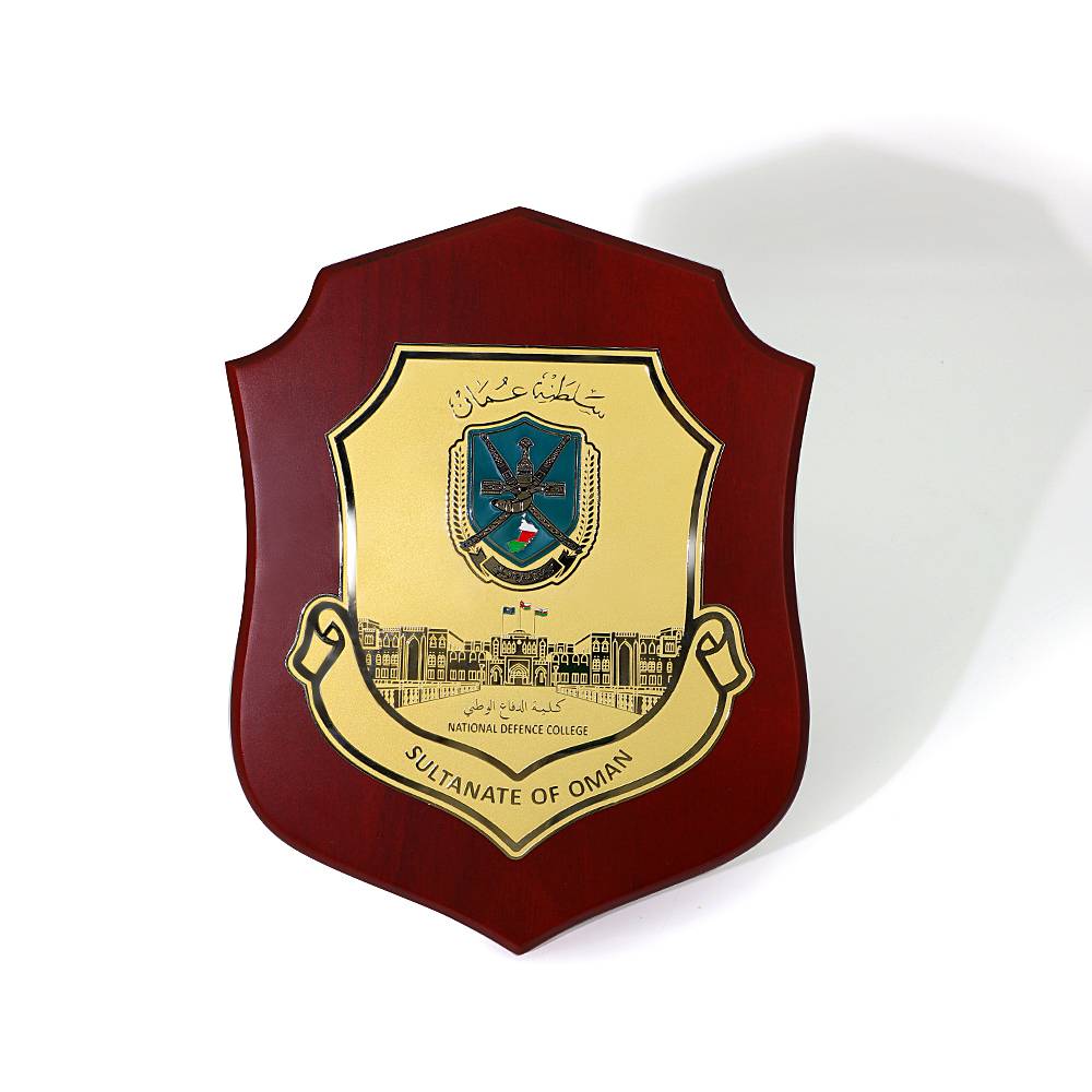Factory Custom Metal Wood Plaque Middle East Souvenir Business Gift