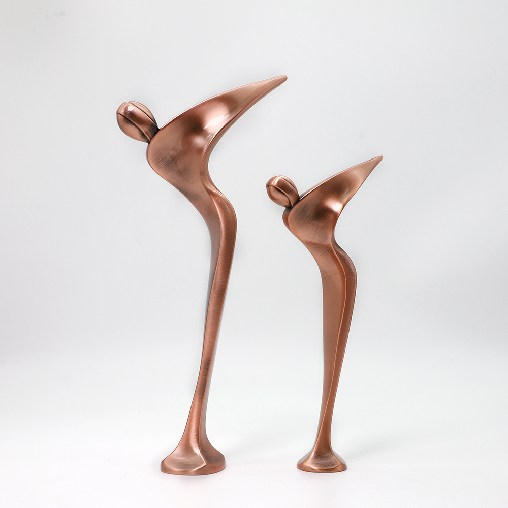 Manufacturer Custom High Quality Plating Rose Gold Metal Souvenir Golf Trophy 