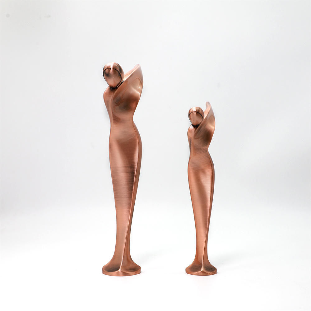 Manufacturer Custom High Quality Plating Rose Gold Metal Souvenir Golf Trophy 