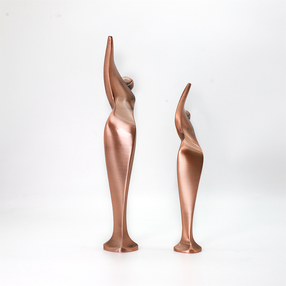 Manufacturer Custom High Quality Plating Rose Gold Metal Souvenir Golf Trophy 