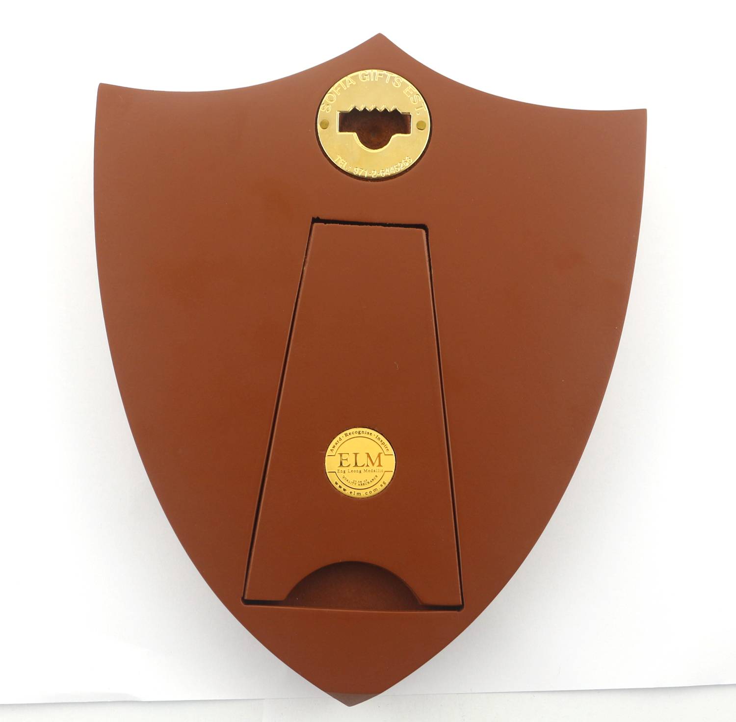Factory Customized Metal Wooden Plaque Souvenir for Business Decoration Gift