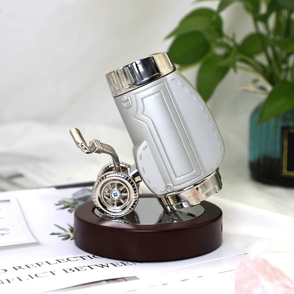 Wholesale New Arrival Business Metal Craft Desktop Decoration Alloy Pen Containe