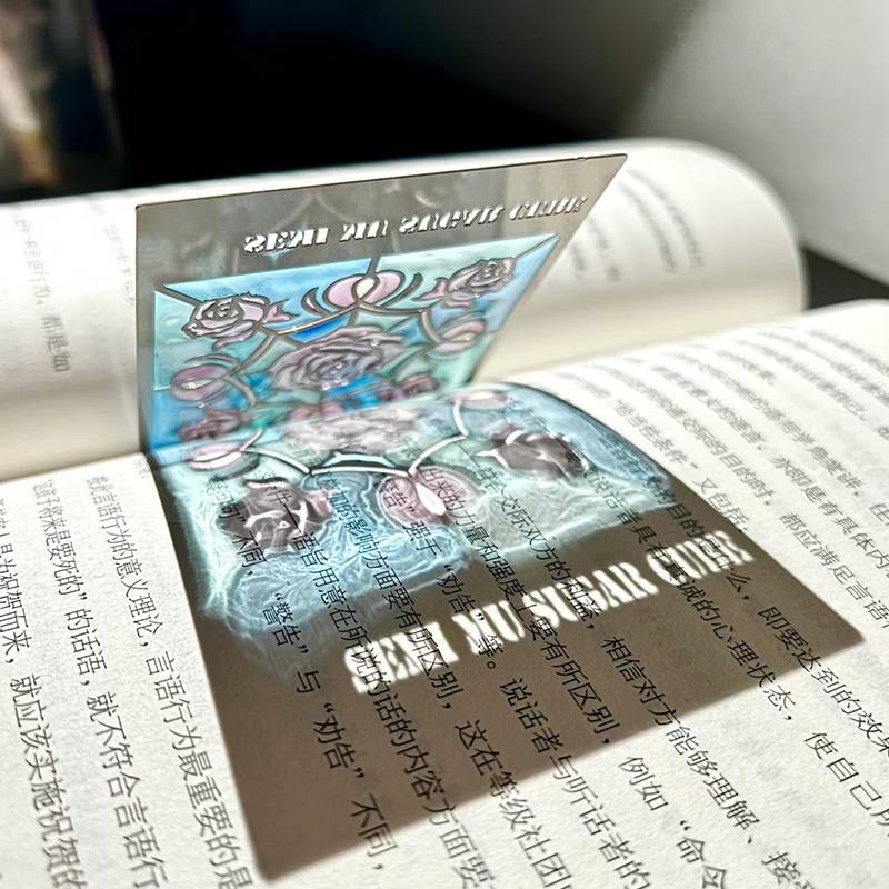 New Product Custom Colorful Transparent Metal Bookmark