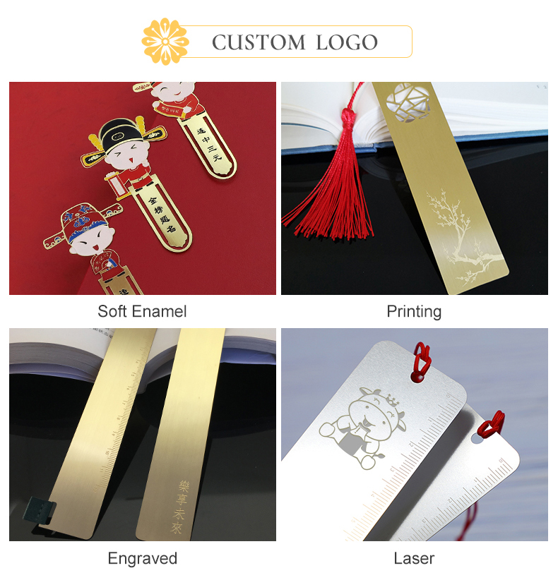 personalised bookmark metal