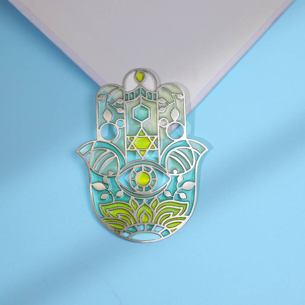 Custom Your Own Design New Design Metal Color Transparent Enamel Bookmark