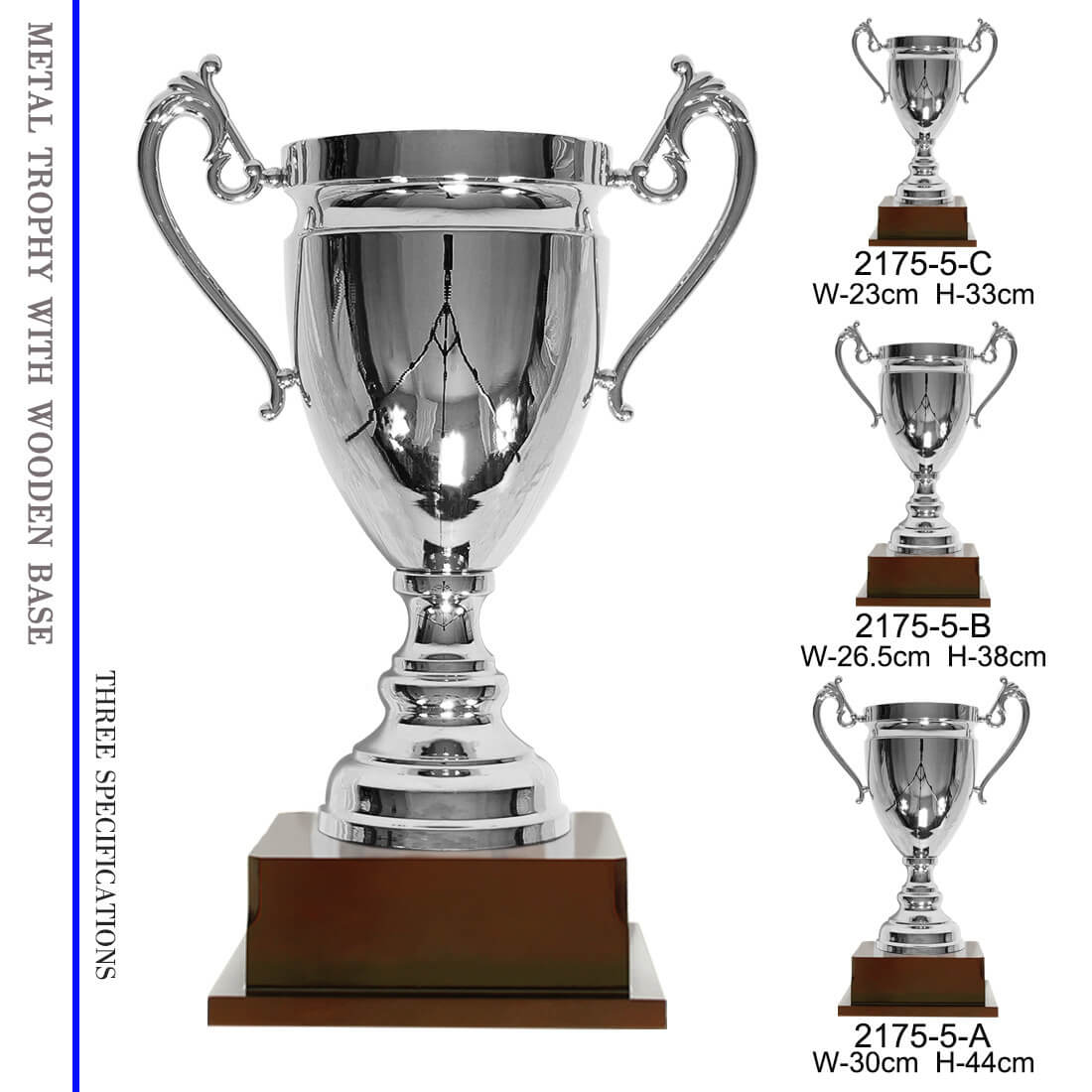 New Design Custom Metal Champions League Sports Competition Football Trophy