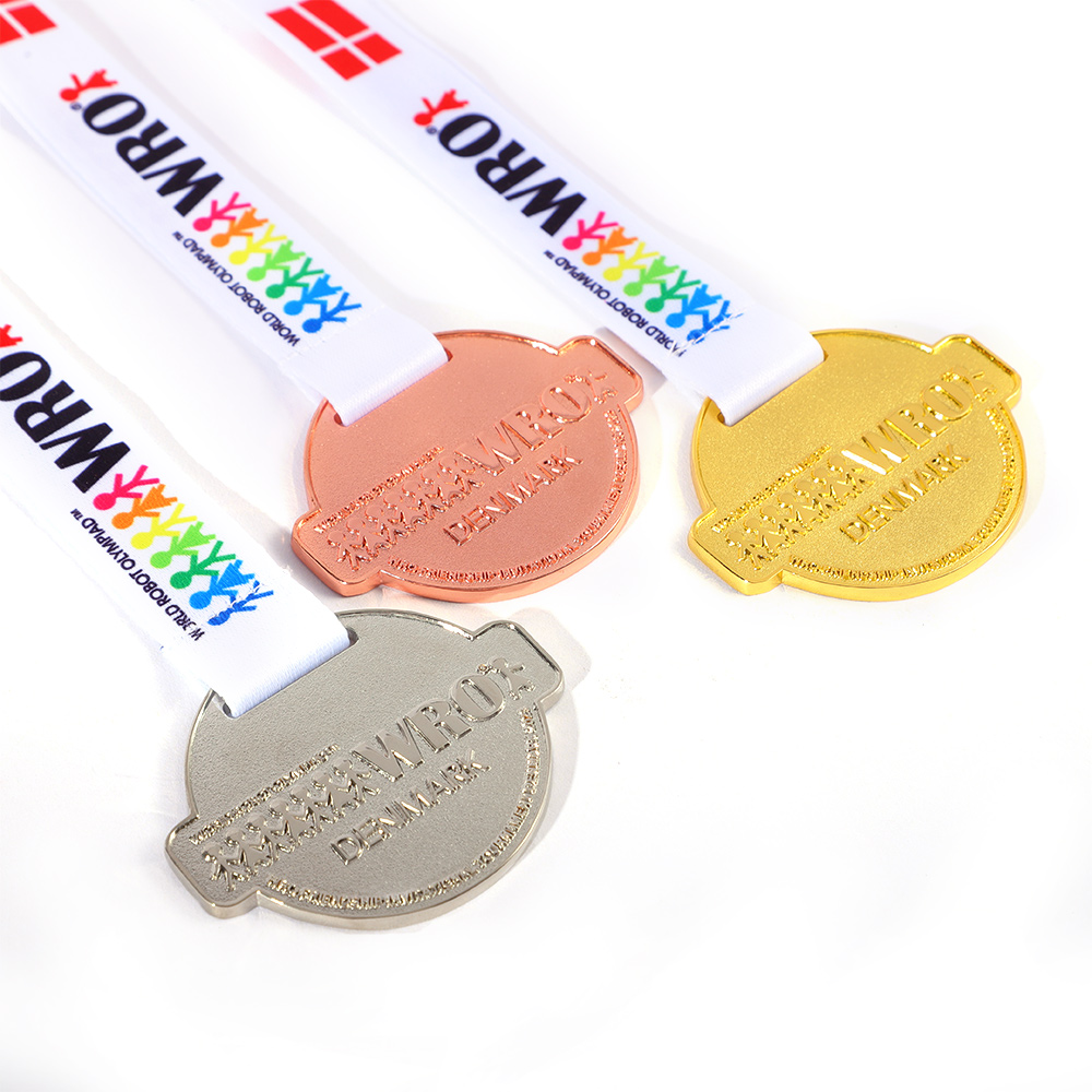 Sports Awards Metal Medals Double Side Printed Gold Silver Bronze Medal