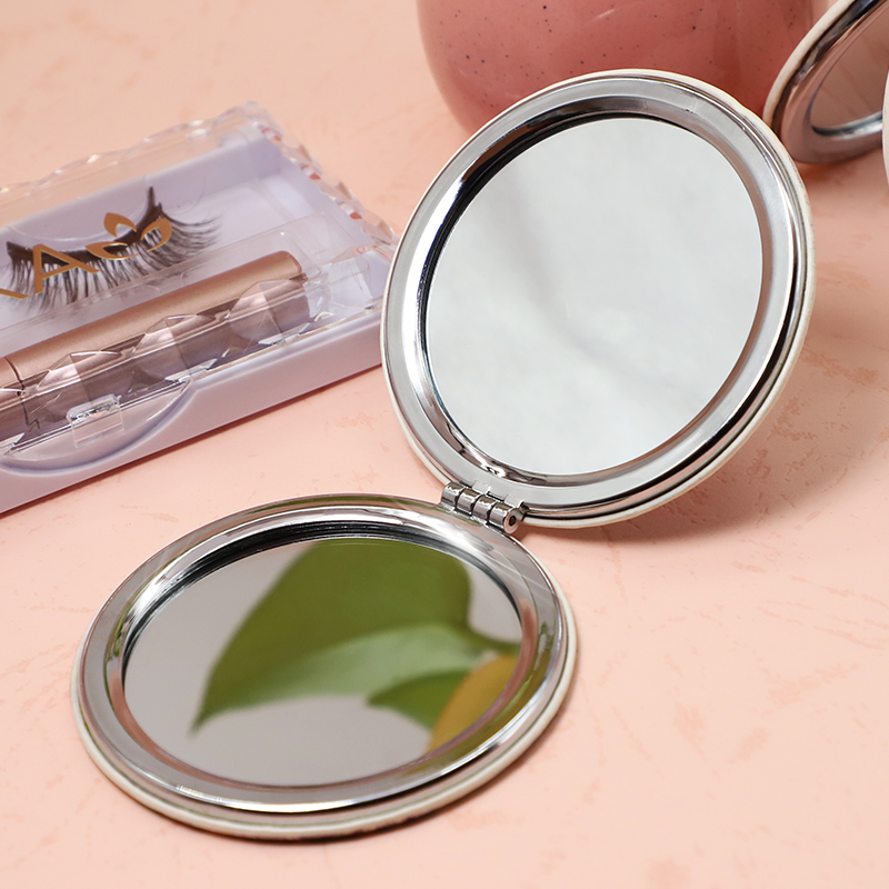 Personalized Custom Double-Sided Portable Pocket Makeup Vanity Compact Mirror