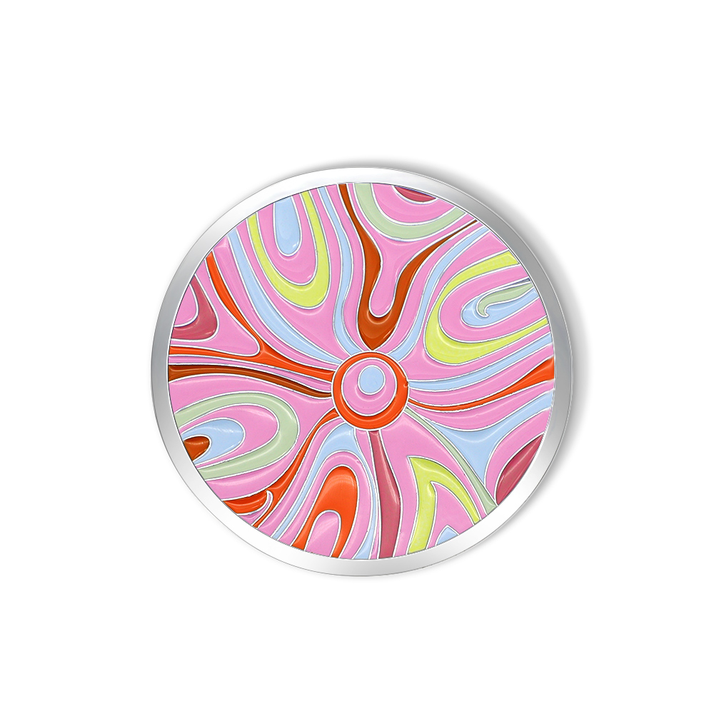 Customized Logo Pink Mini Pocket Makeup Mirror