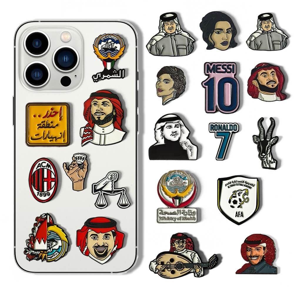 Customized Waterproof Colorful Logo Printing Phone Case Metal Sticker 