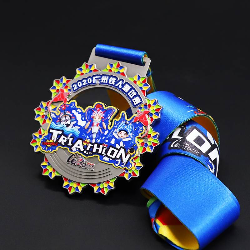 Custom design high quality metal 3D marathon sport medal 