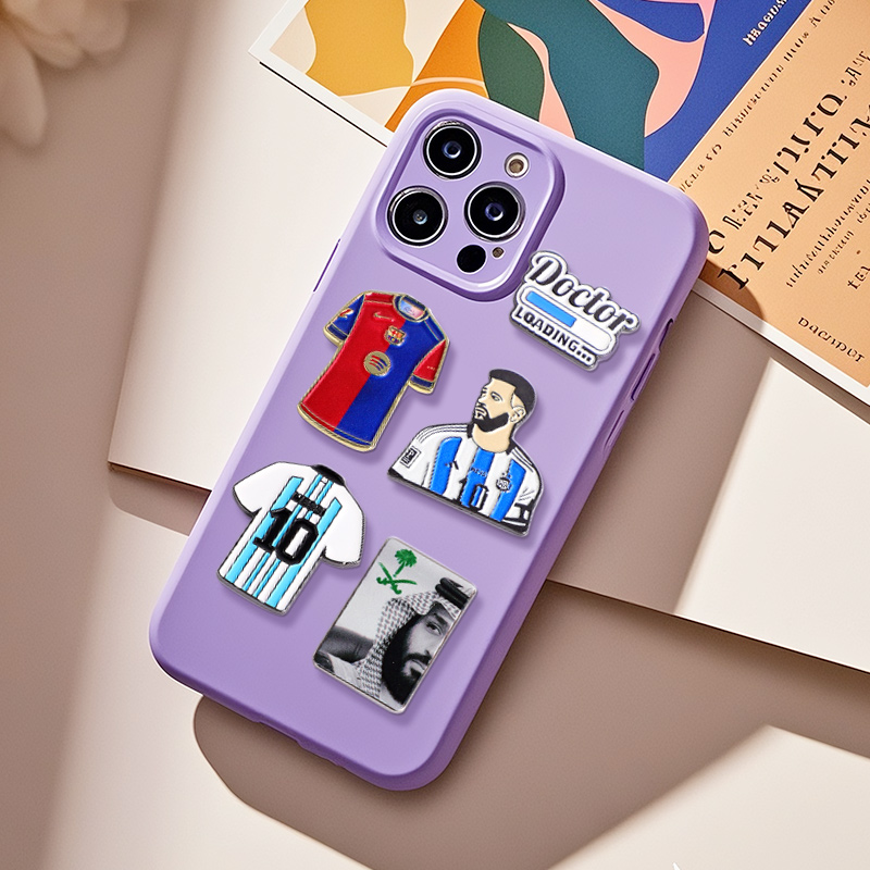 Cutomize Design Metal Sticker Badges Pin Middle East Plating Phone Sticker