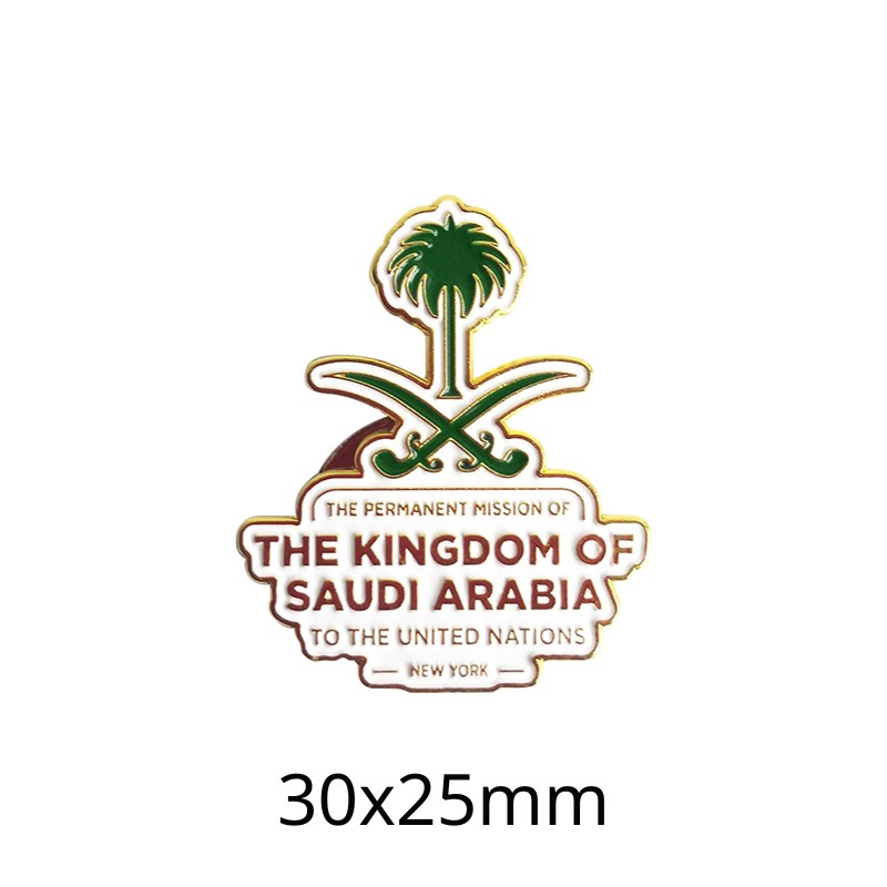 Personalized Metal Badge Pin Cover  Middle-East Enamel Saudi Qatar Phone Sticker