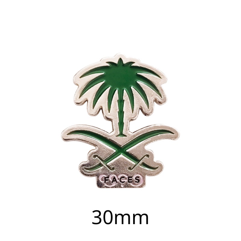 Personalized Metal Badge Pin Cover  Middle-East Enamel Saudi Qatar Phone Sticker