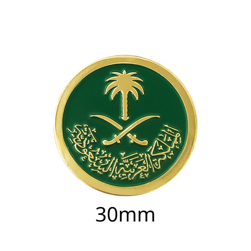 Personalized Metal Badge Pin Cover  Middle-East Enamel Saudi Qatar Phone Sticker