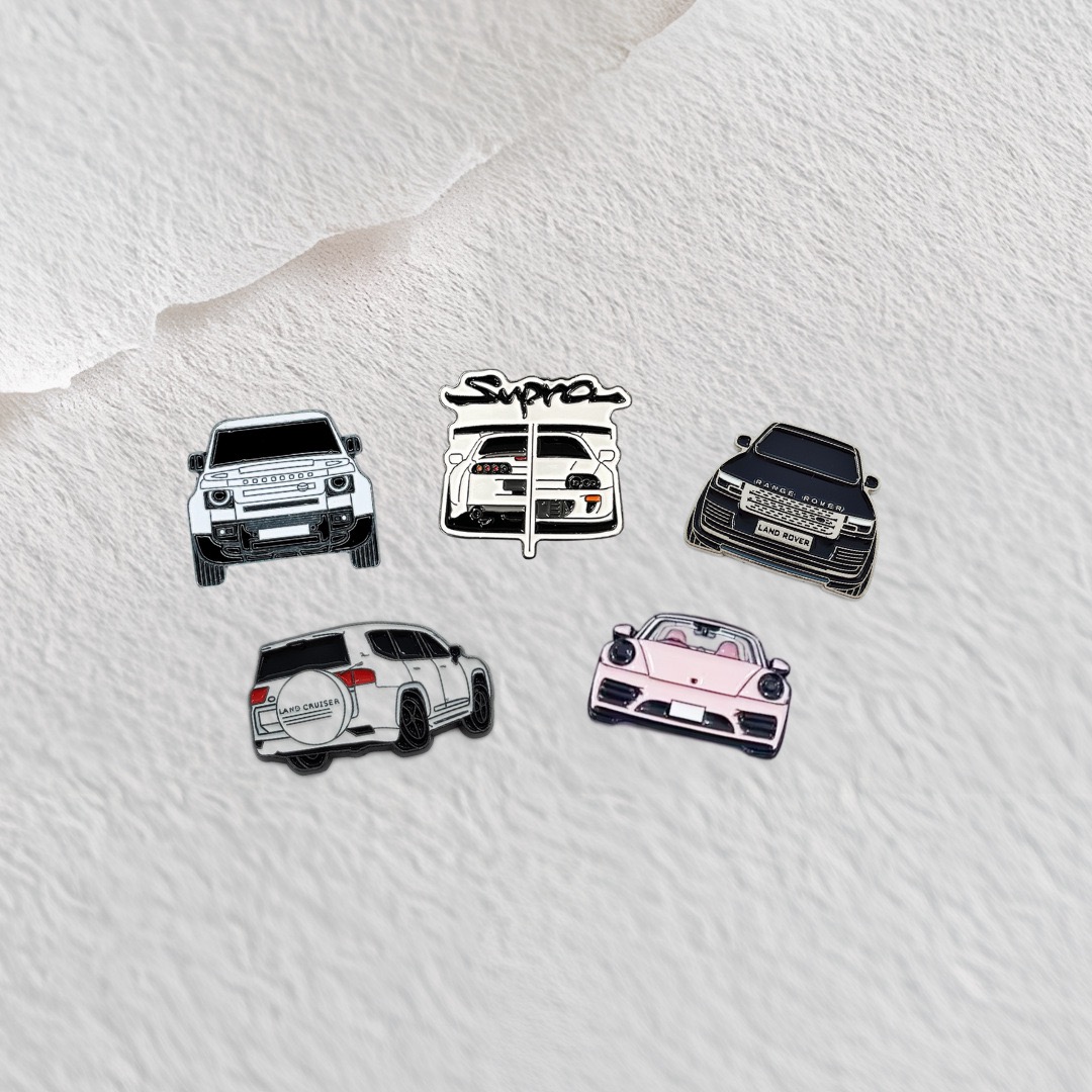 OEM Custom Metal Sticker Enamel Pin Badge for Mobile Phone 3M Adhesive Sticker