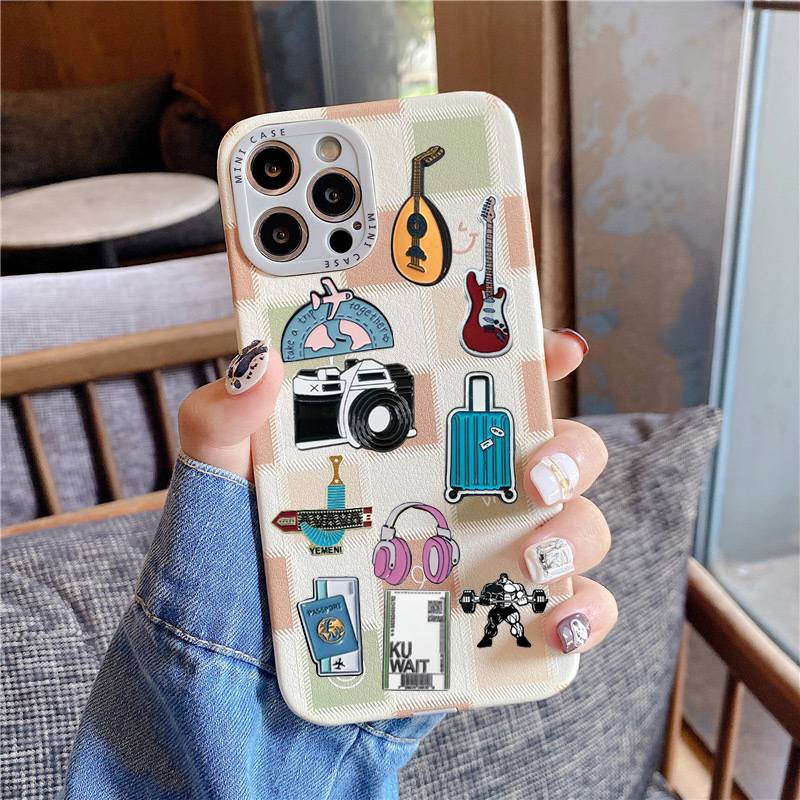Metal Enamel Brooch for Phone Case Stickers Adhesive Car Decoration Sticker