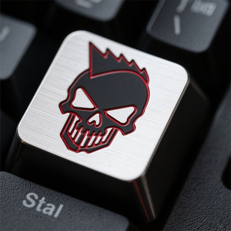 Factory Keyboard Caps Top Sell 104keys Custom Keycap Laser Carved Metal Enamel 