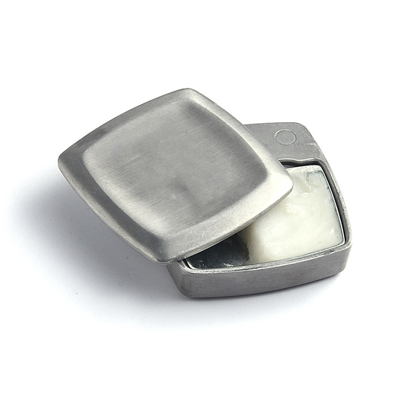 Source Factory Custom Zinc Alloy Solid Balm Box Portable Metal Balm Jar