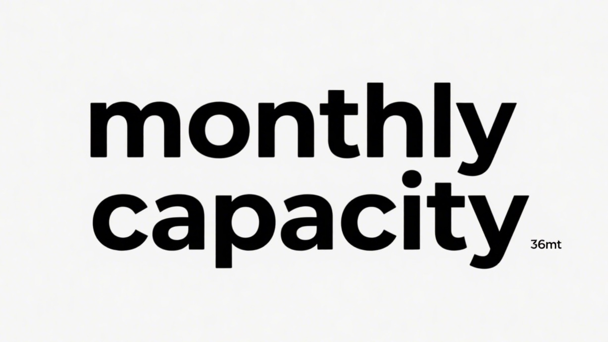 What is your company's monthly production capacity?