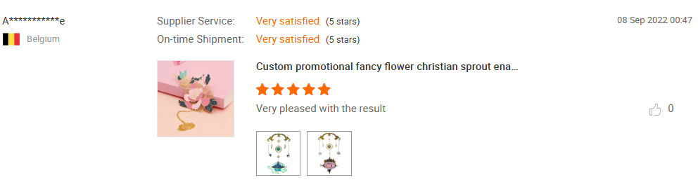 Customer's Reviews from Belgium Bookmark