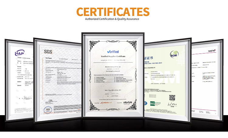 What certificates does your company have?