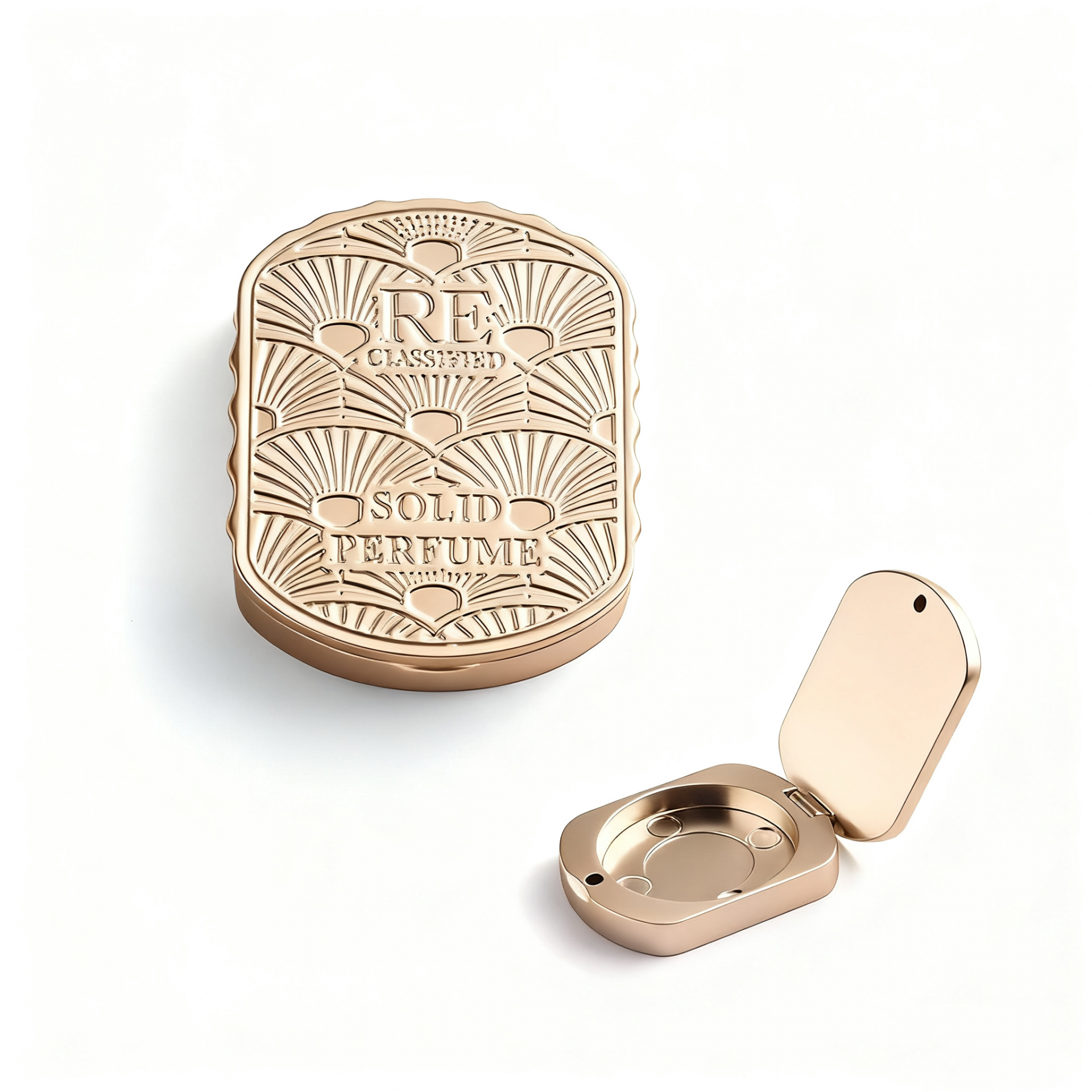  Custom Perfume Box Packaging Balm Box Gold Electroplated Wholesale Supplies