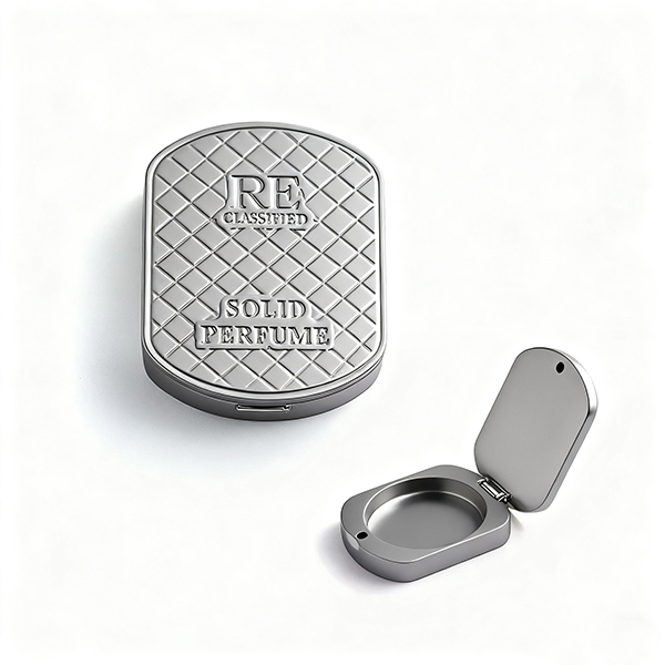 Supplier Easy Carring Perfume Balm Package 3D Embossed Solid Balm Box Customized