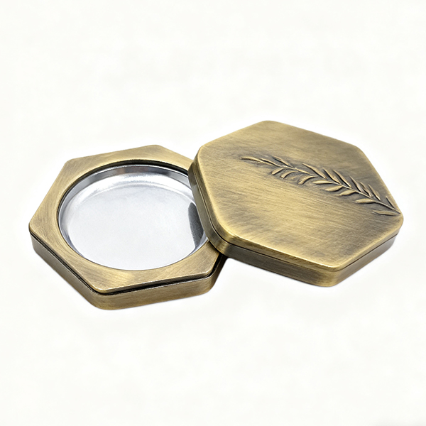 Factory Supply Branded Zinc Alloy Balm Jar Perfume Box Custom Bulk