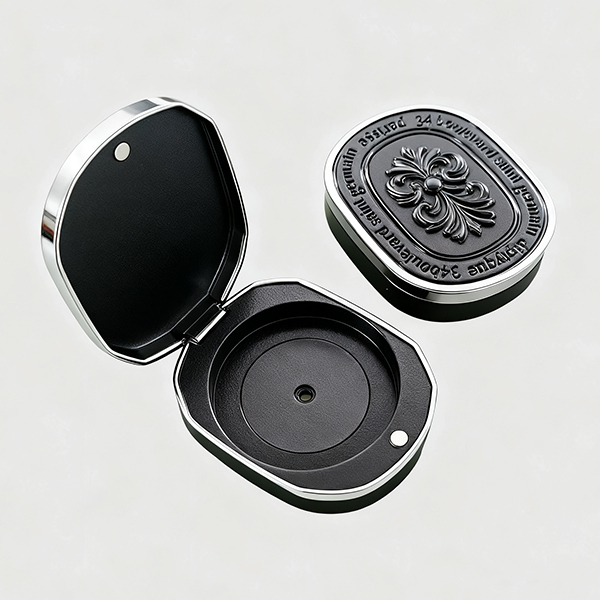 Custom Flip Top Zinc Alloy Perfume Box Packaging  Lip Balm Boxes Wholesale