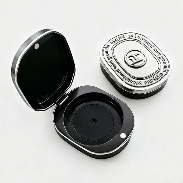 Custom Flip Top Zinc Alloy Perfume Box Packaging  Lip Balm Boxes Wholesale