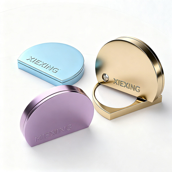Customize Logo Metal Case Gold Silver Plated Small Size Balm Box with OPP bag