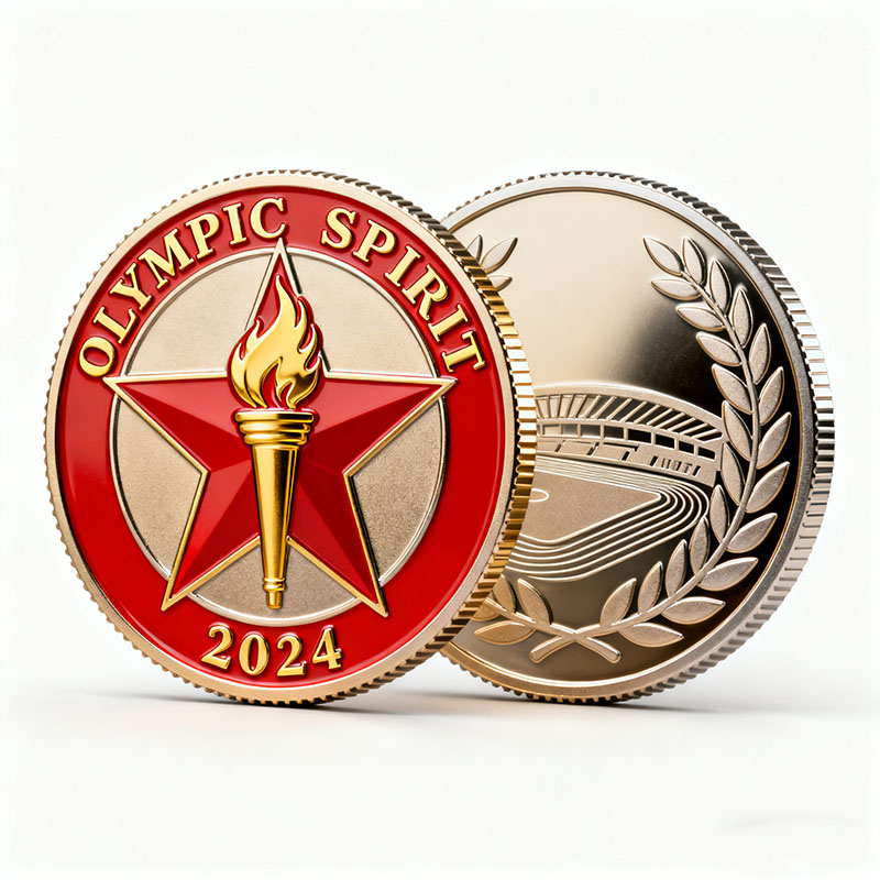 Custom Logo Metal Gold-Plated logo Souvenir Gifts Embossed Commemorative Coins