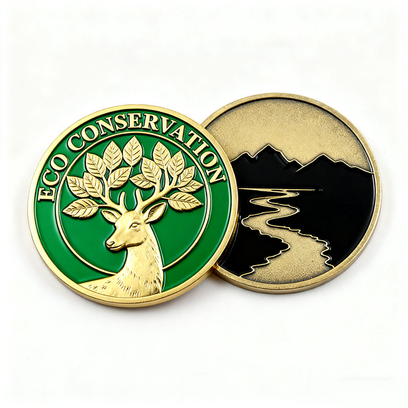 Source Factory Custom Commemorative Coins with 3D Metal Crafts with OPP Bag