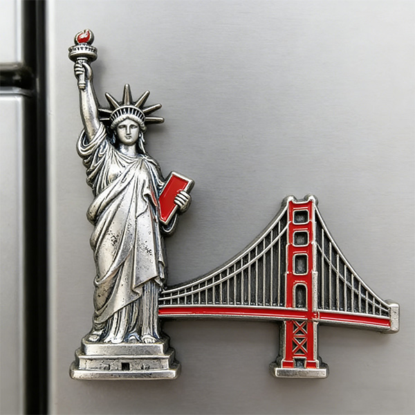 Wholesale Price Metal Custom Refrigerator Magnet Enamel Fridge Magnet
