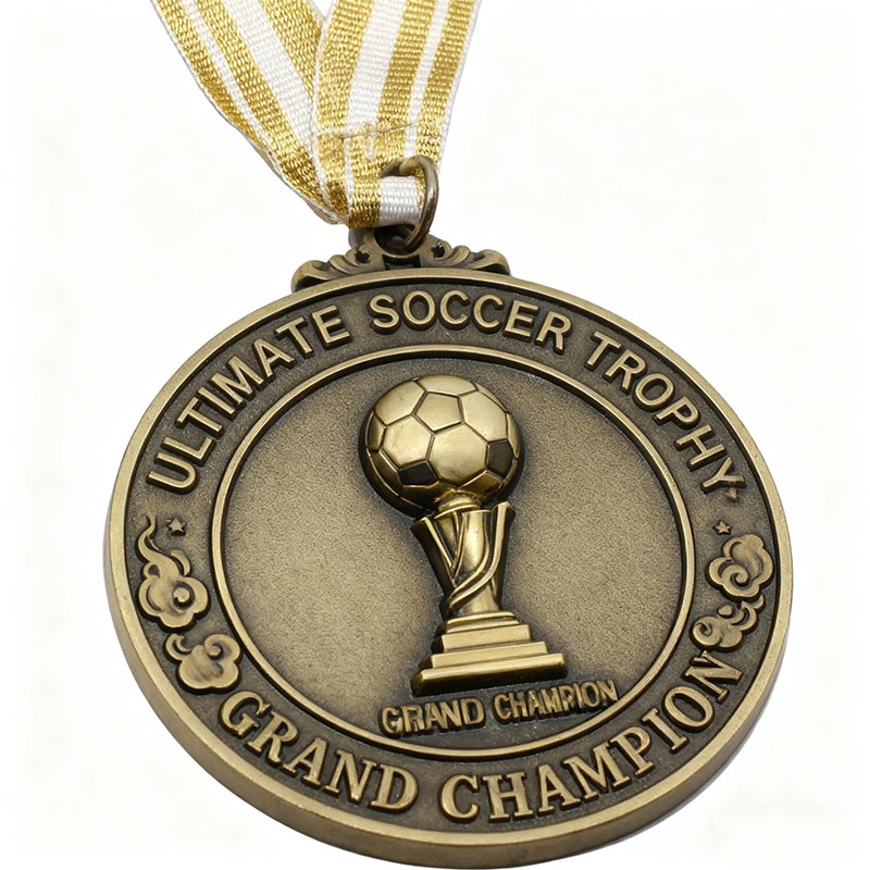 Personalized 3D Medals and Trophies for Football and Soccer Competition Sports