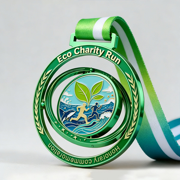 Custom Metal Sports Medals for Running  Medals with Personalized Logo Ribbons