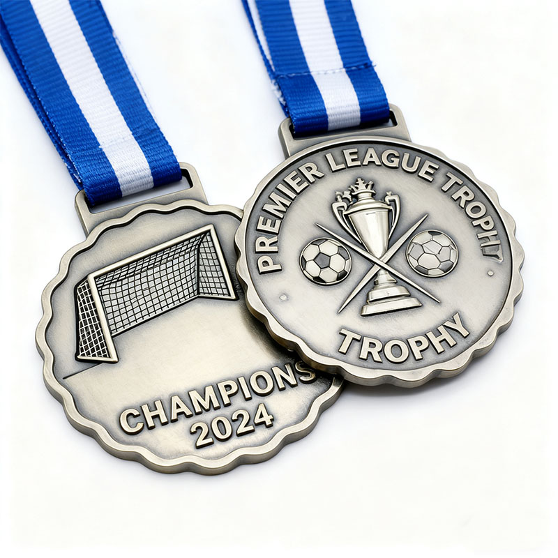 Custom  Metal Medals with Personalized Ribbons Wholesale Price for Bulk