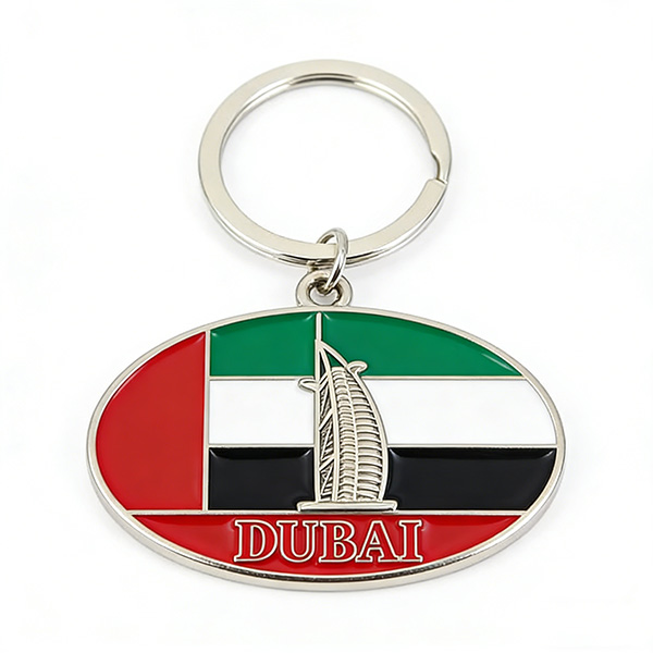 2026 Best Selling Metal Dubai Keychian Soft Enamel Metal Keychains