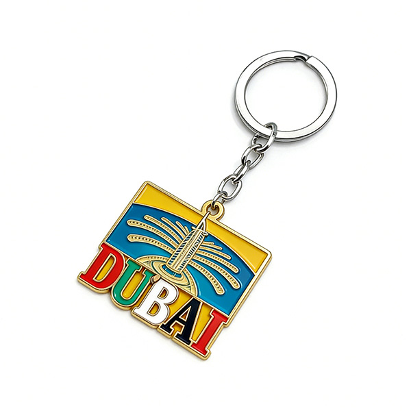 Custom Shape Logo Metal Keychains Personalized Metal Key Holder with Engraving